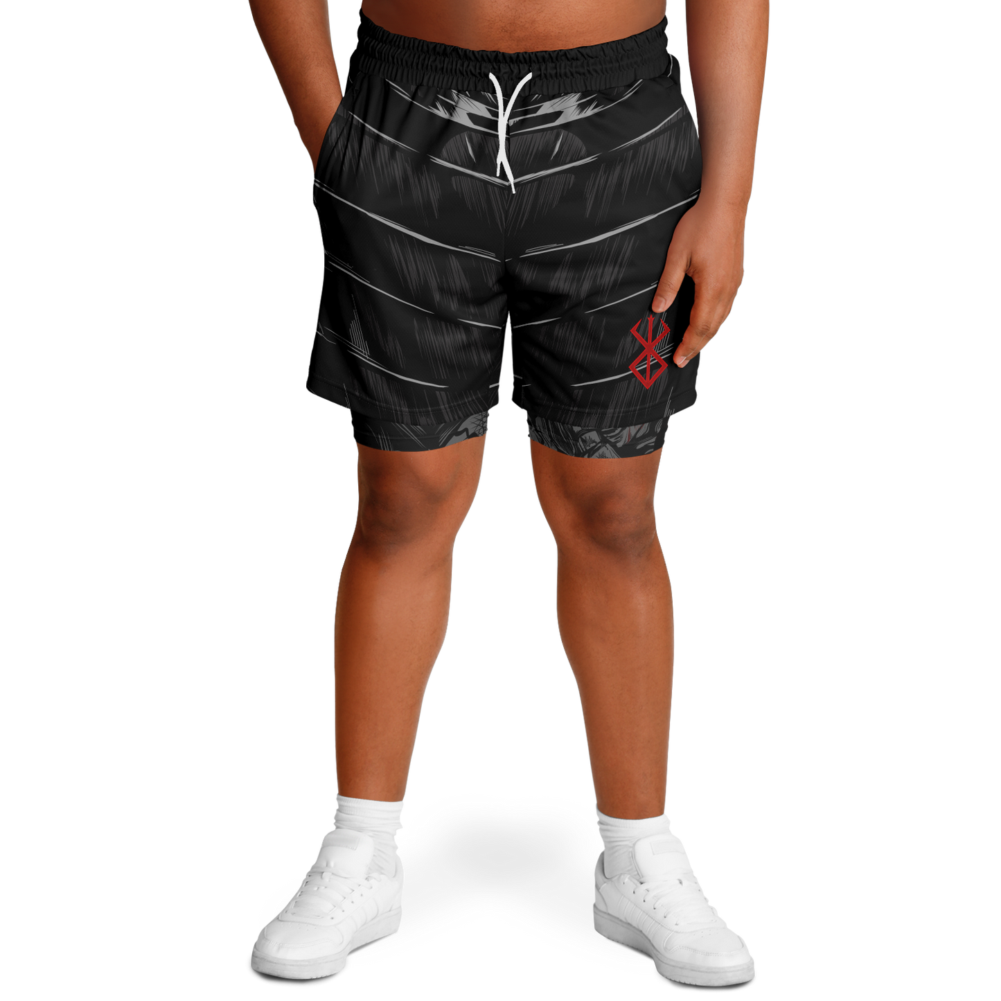 Berserk Armor Men's 2-in-1 Shorts - AOP