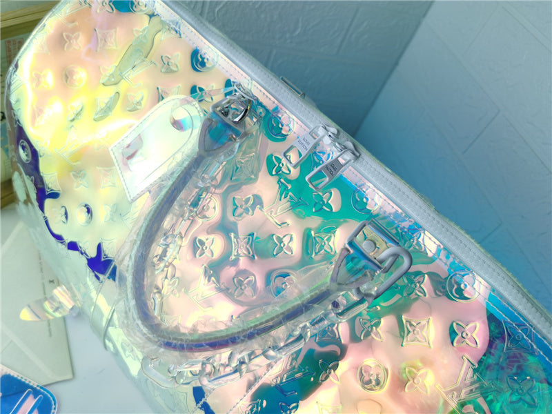 LLV Iridescent Reflective Design Travel Bag