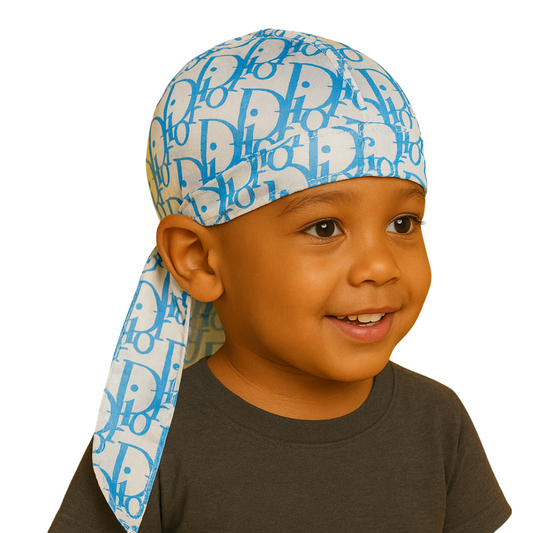 White Dio Durag for kids
