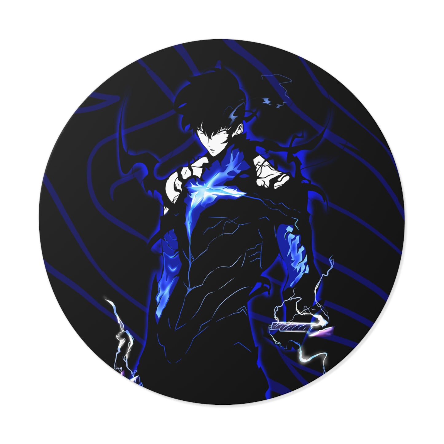 Shadow Monarch Round Vinyl Stickers