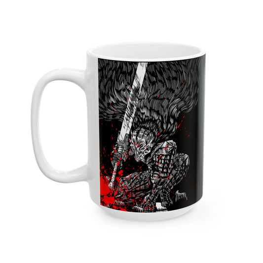 Bersrk Red Splatter Ceramic Mug, (11oz, 15oz)