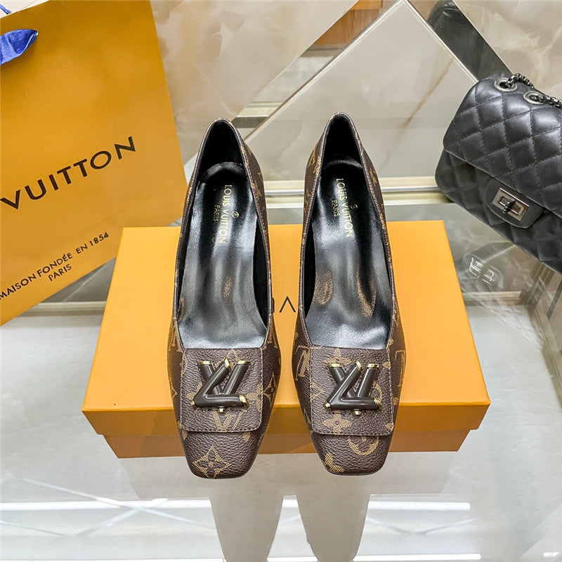 Brown LLV Design Heels
