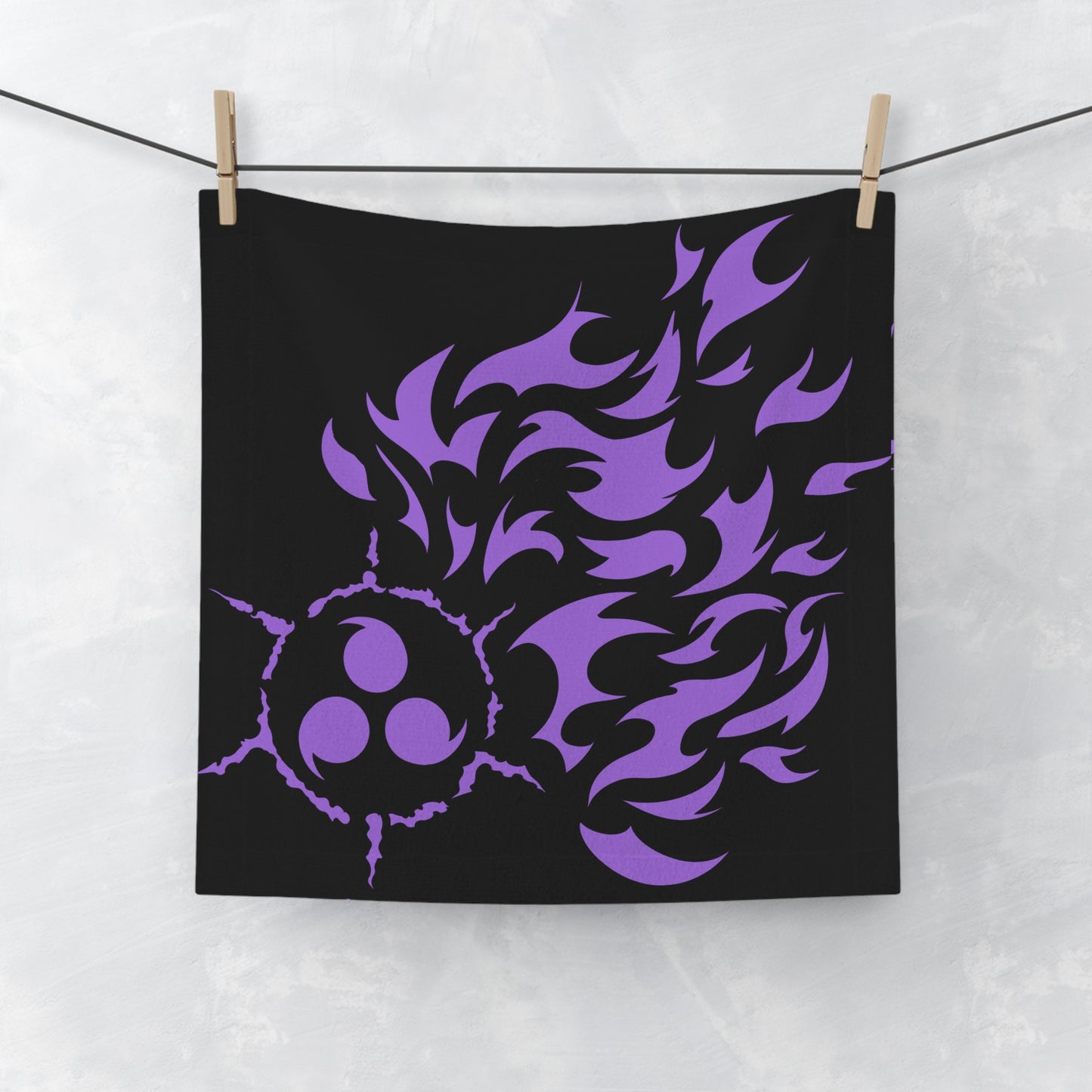 Purple Curse Mark Face Towel