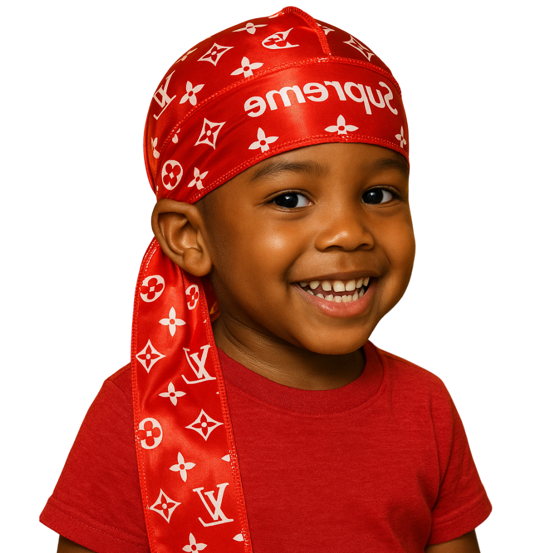 Red LLV Durag for kids