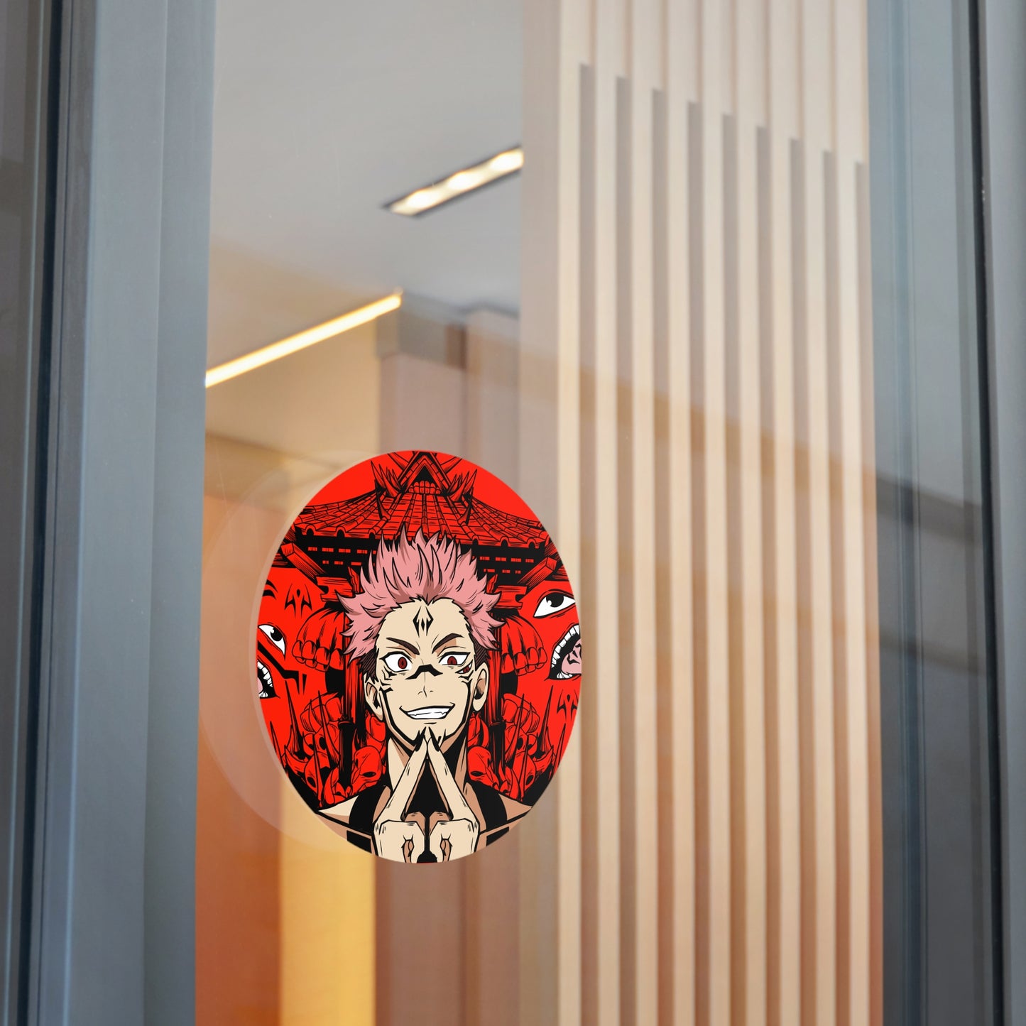 King of Curses Round Vinyl Stickers