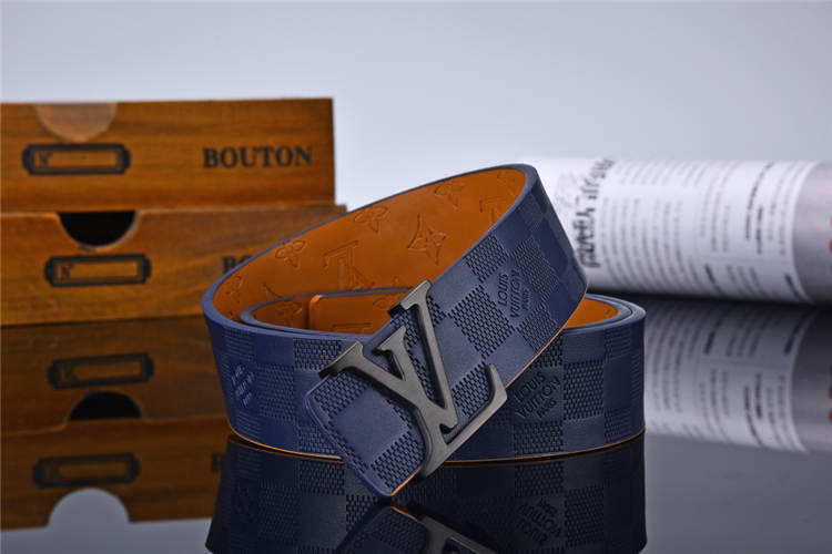 Blue on Black Checkered belt