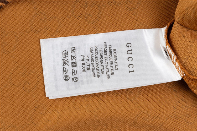 Brown GG Design Polo Shirt