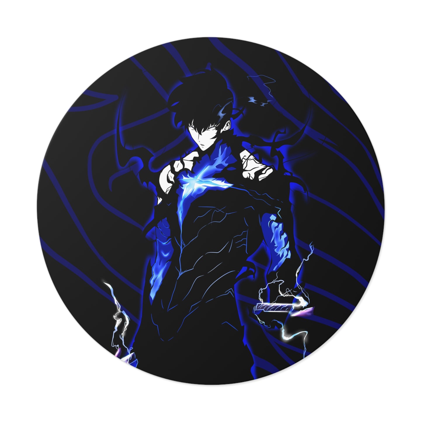 Shadow Monarch Round Vinyl Stickers