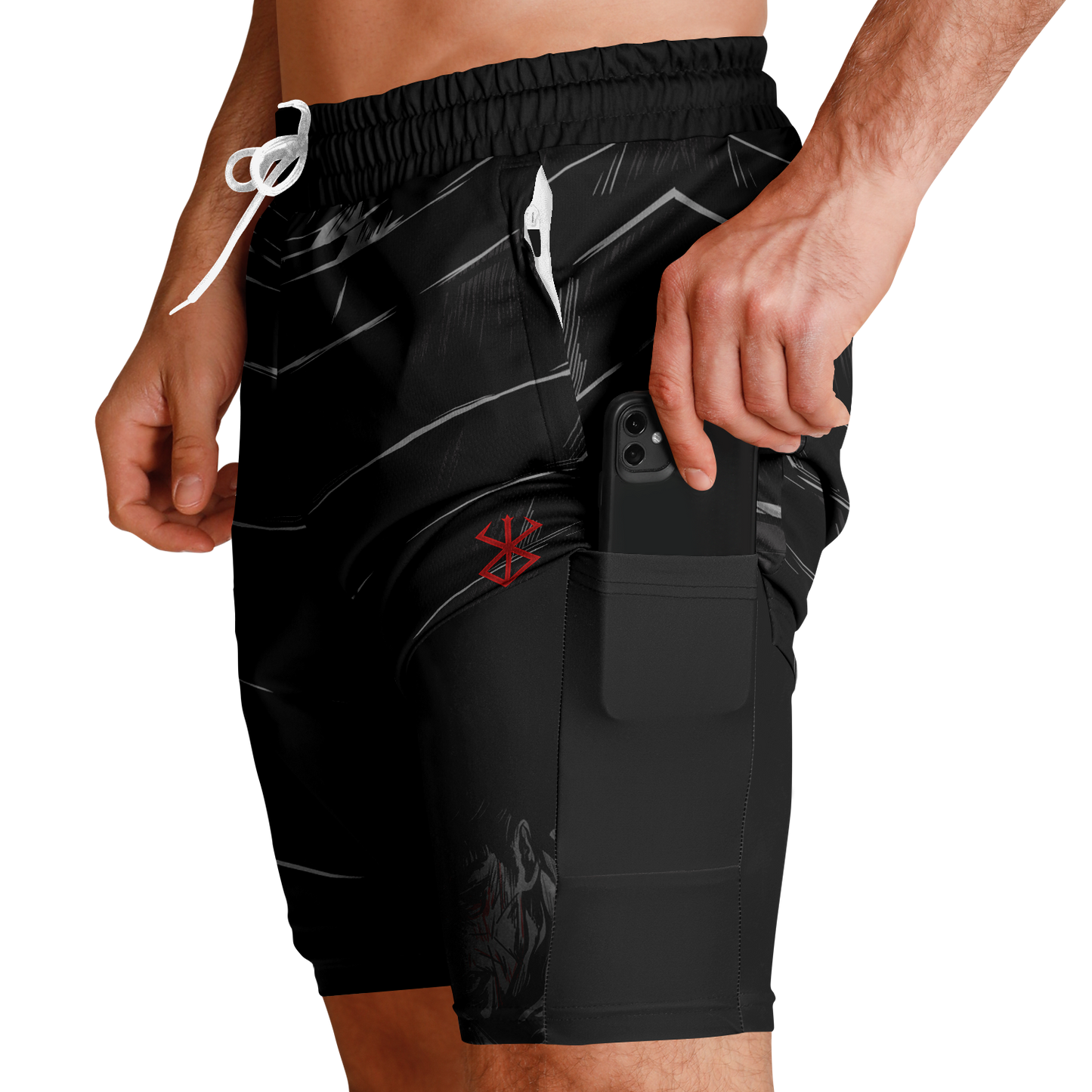 Berserk Armor Men's 2-in-1 Shorts - AOP