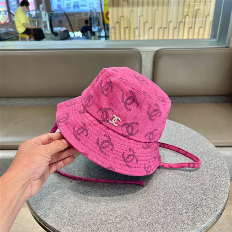 Pink CC Design Bucket Hat