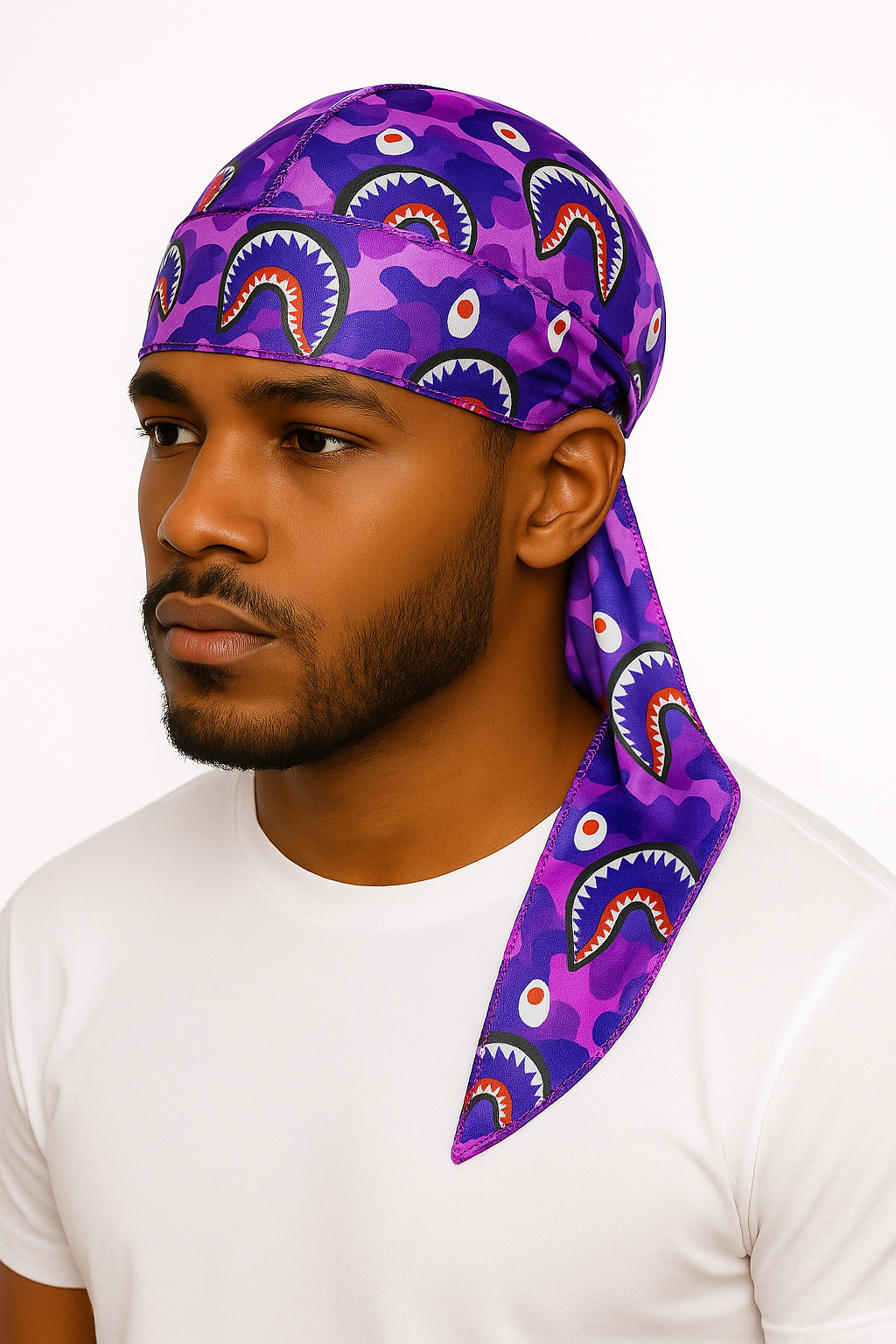 Pre-Order Design SIlky Crown Durag C1