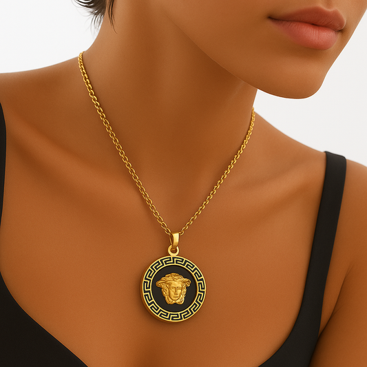 V Gold Design Necklace