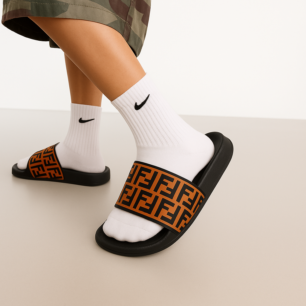 Black/ Brown FF Design Slides