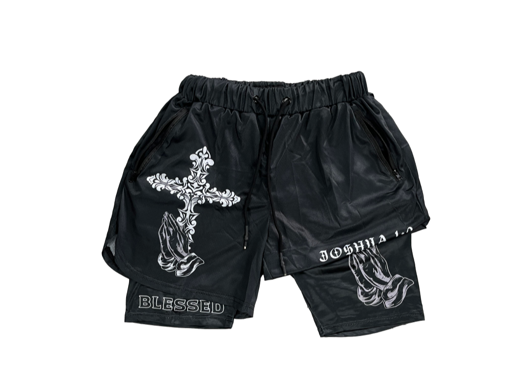 Black Cross Anime Shorts