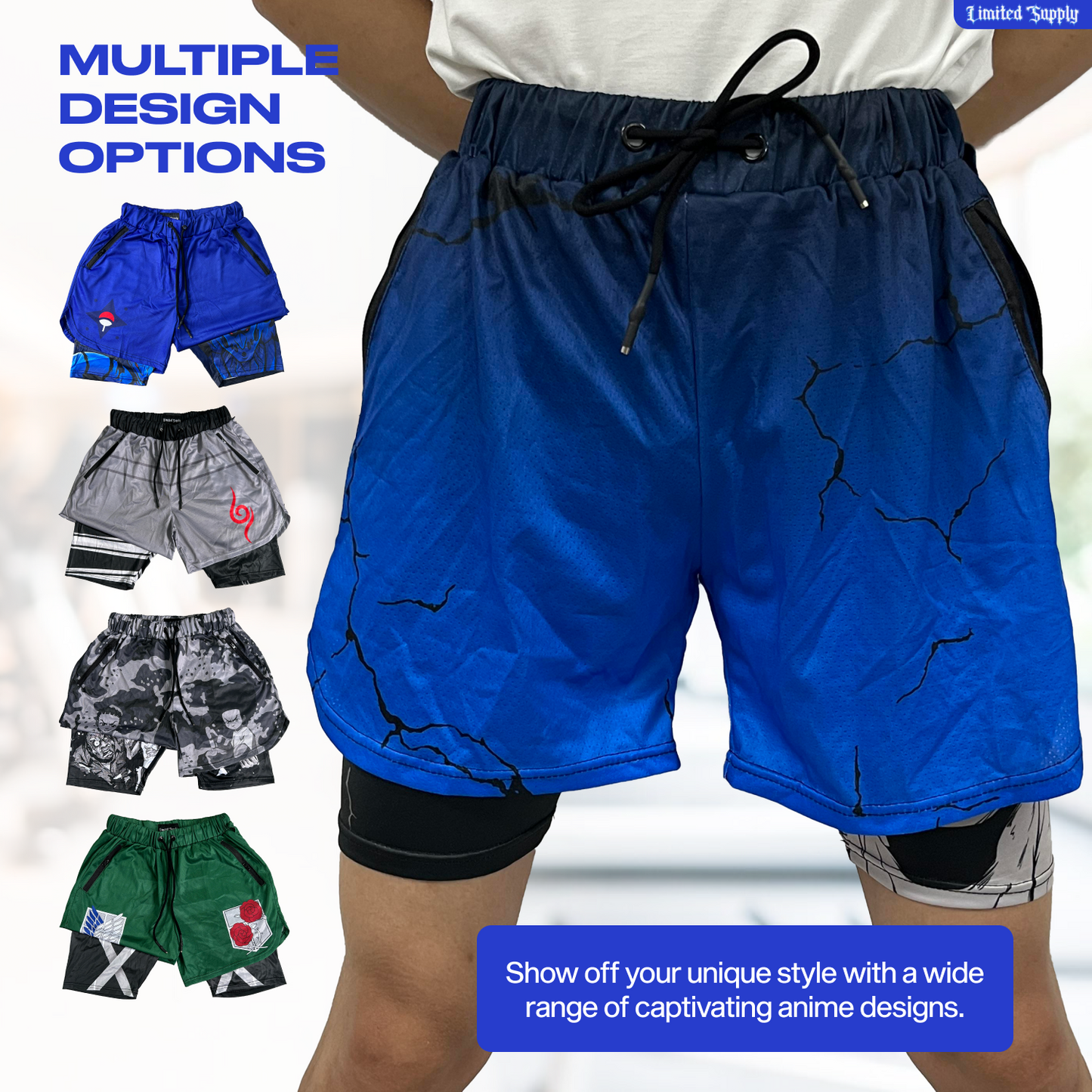 Blue Solo Anime Shorts