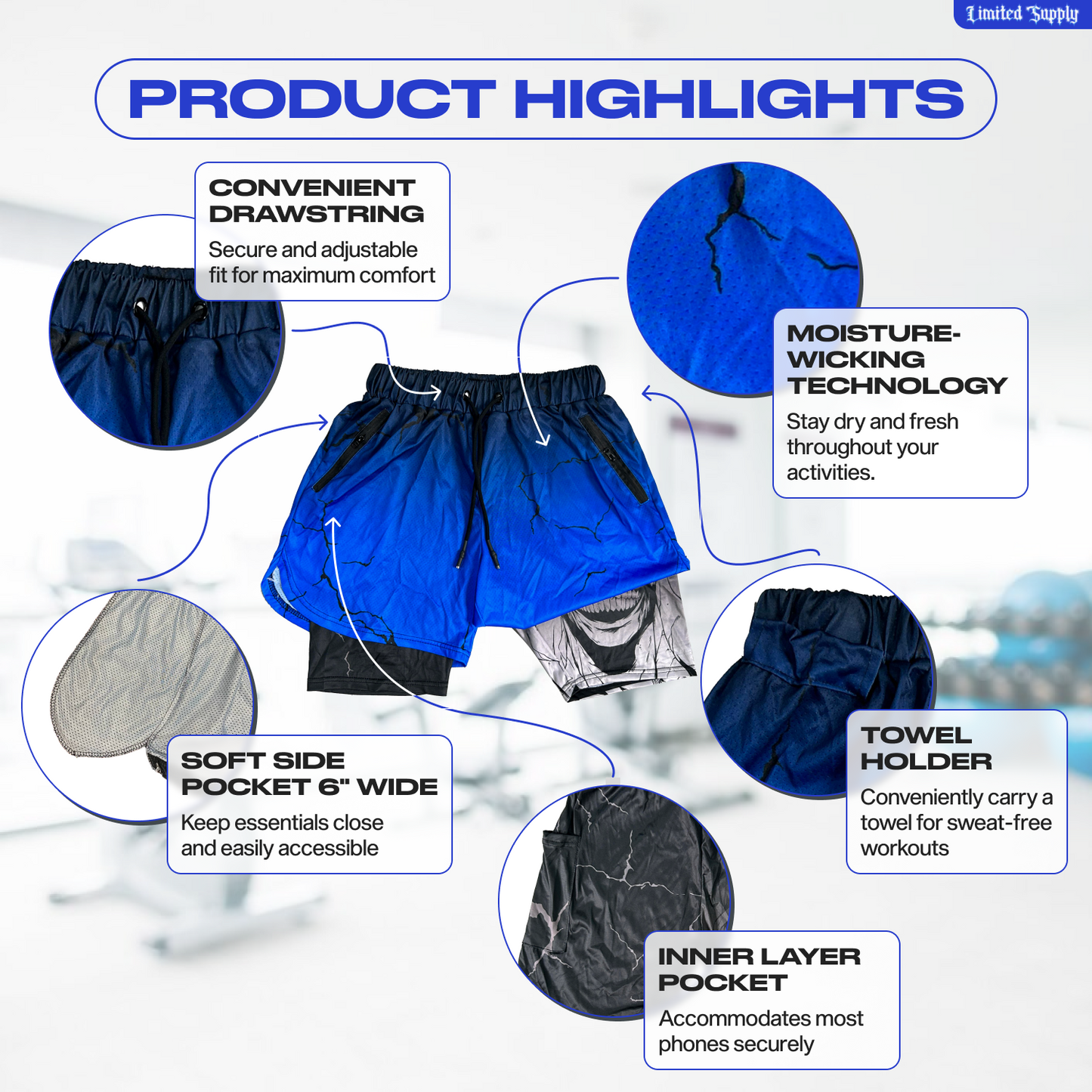 Blue Solo Anime Shorts