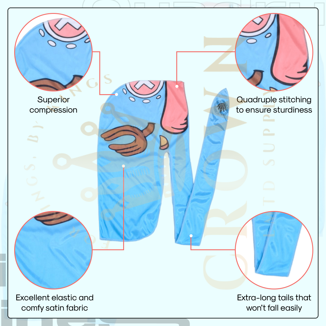 Limited Supply Anime Durag Crown Limited Supply