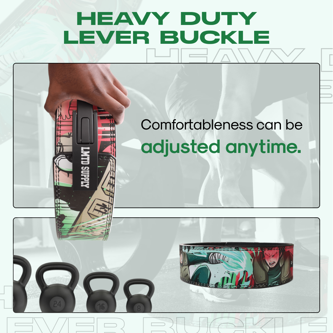 Mens Anime Gym Lever Belt Crown Limited Supply