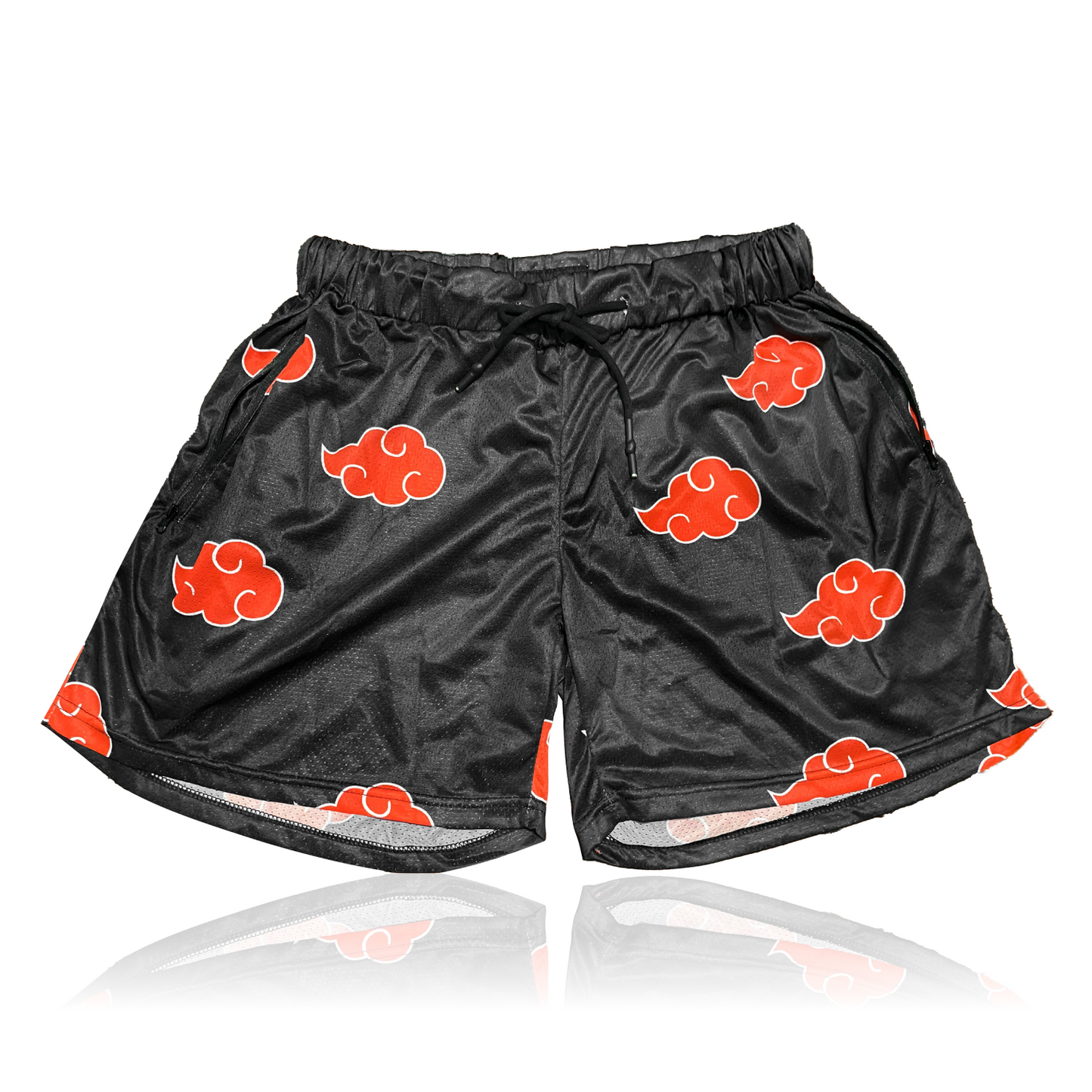 Red Cloud and Violet Gum Mesh Shorts