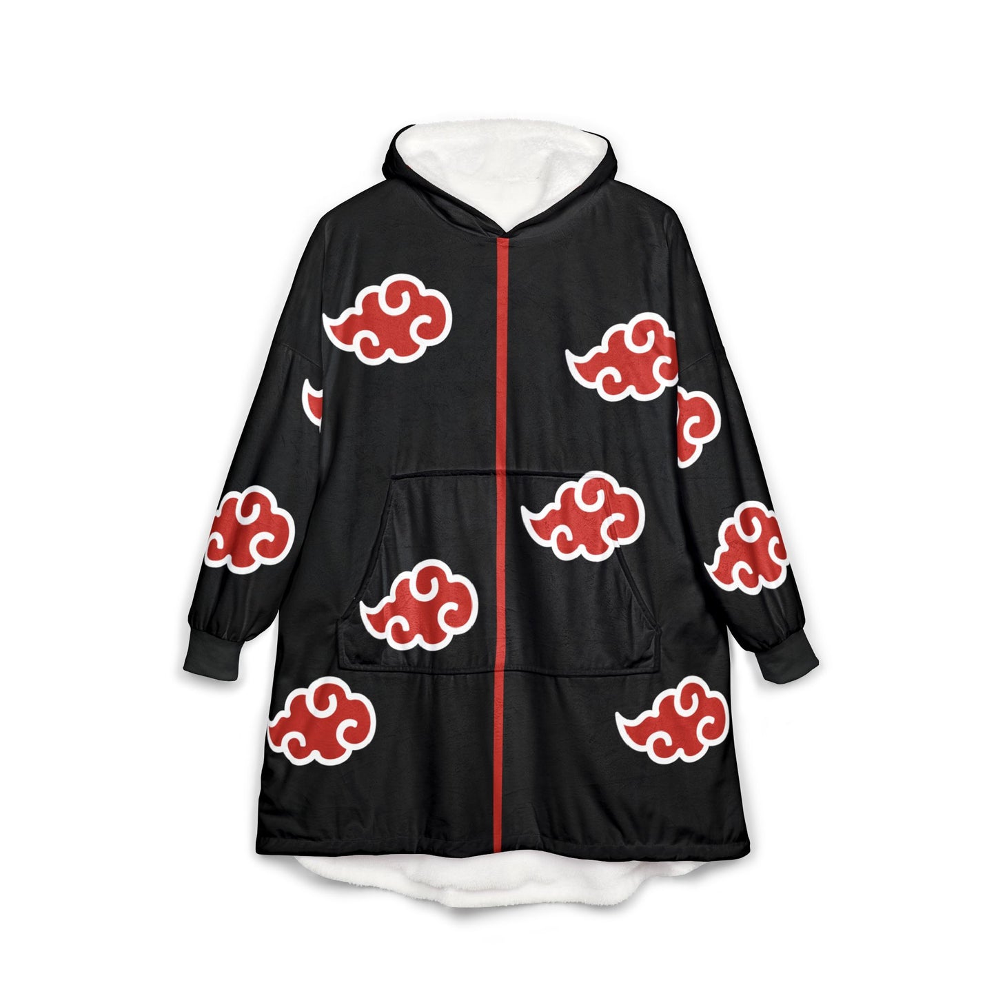 Red Cloud Anime Hoodie Blanket