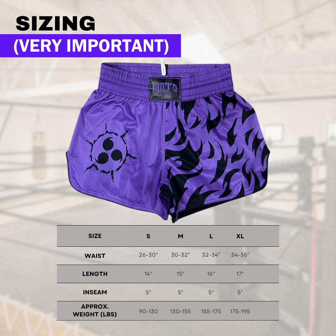 Anime Muay Thai Boxing Shorts For Men Multiple Designs