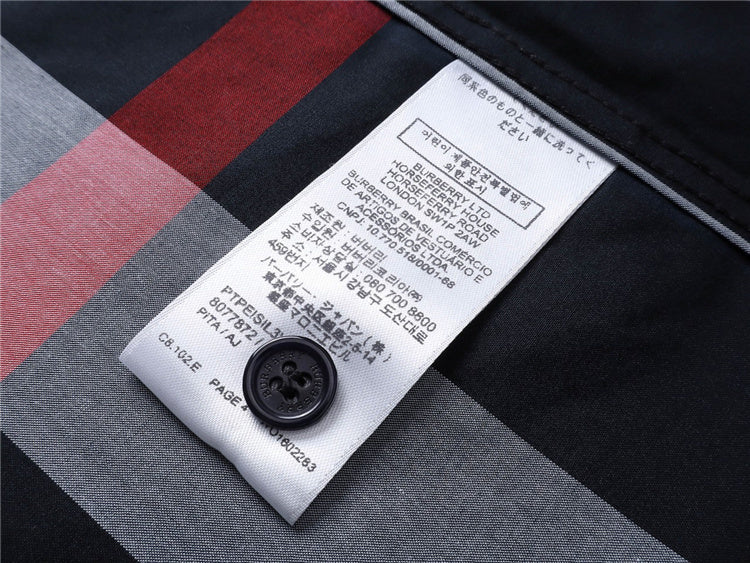 Black Stripes Brbry Polo Shirt