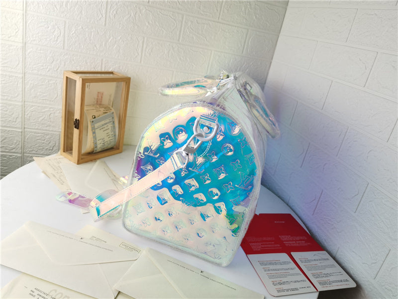 LLV Iridescent Reflective Design Travel Bag