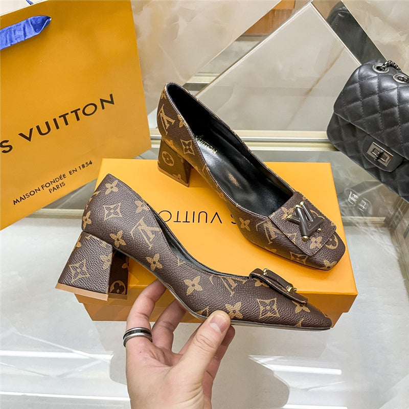 Brown LLV Design Heels