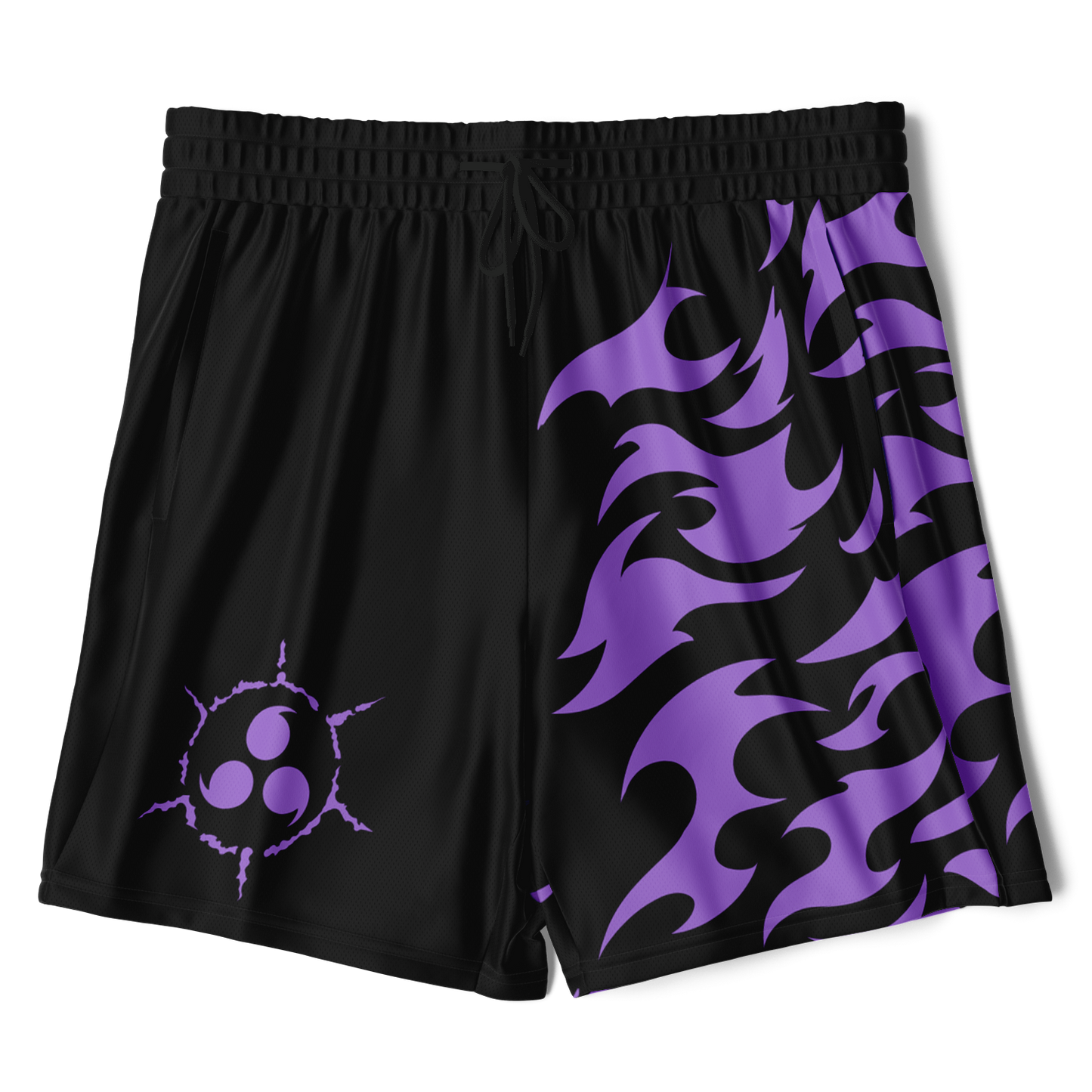 Curse Mark Purple Men's 2-in-1 Shorts - AOP