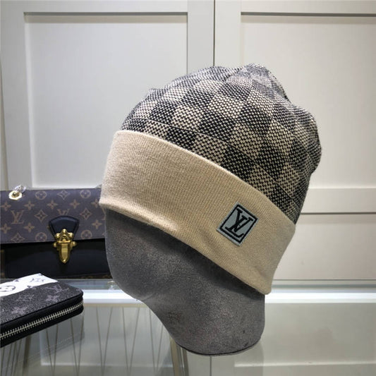 LLV Checkered Design Beanies