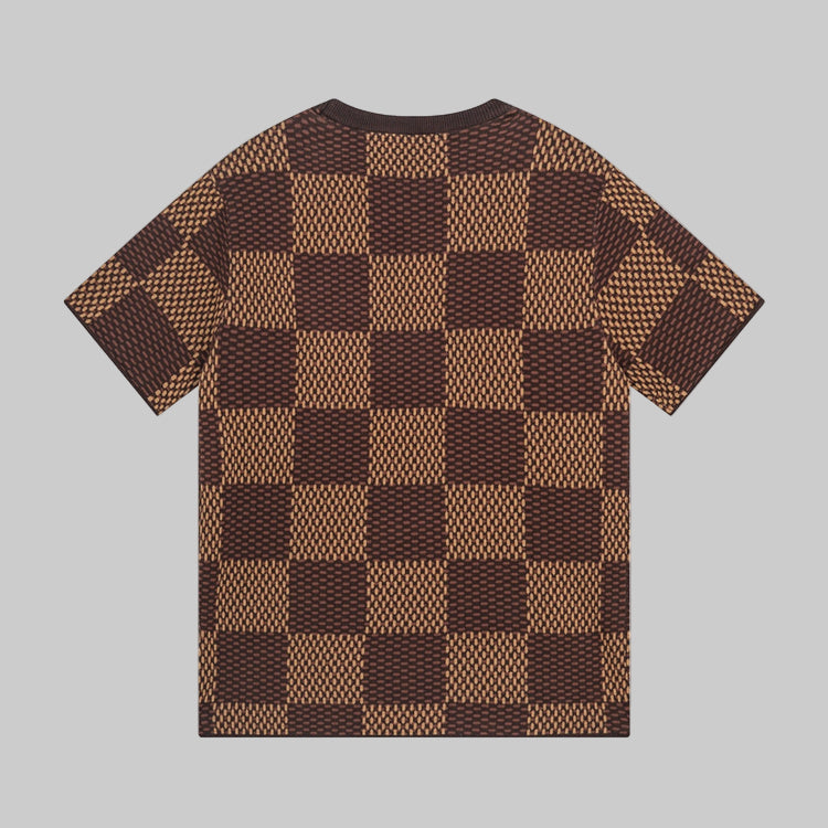 Brown LLV Checkered Shirt