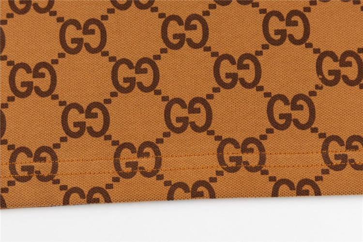 Brown GG Design Polo Shirt