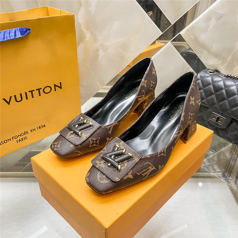 Brown LLV Design Heels