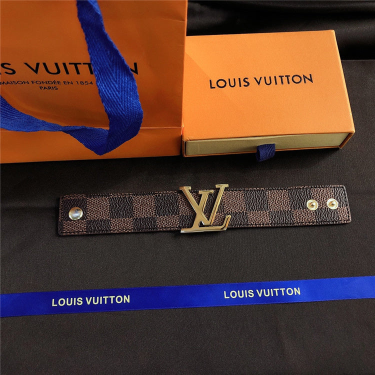LLV Brown Checkered Bracelet