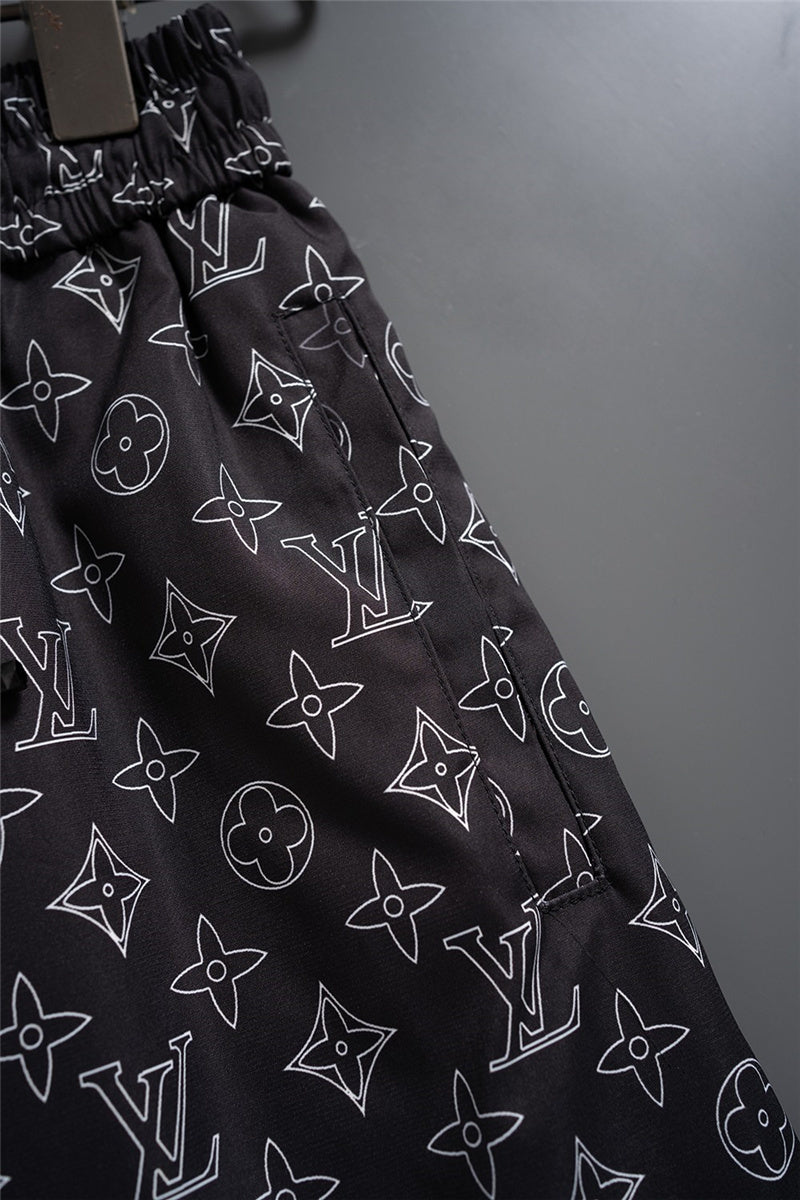 Black LLV Design Shorts