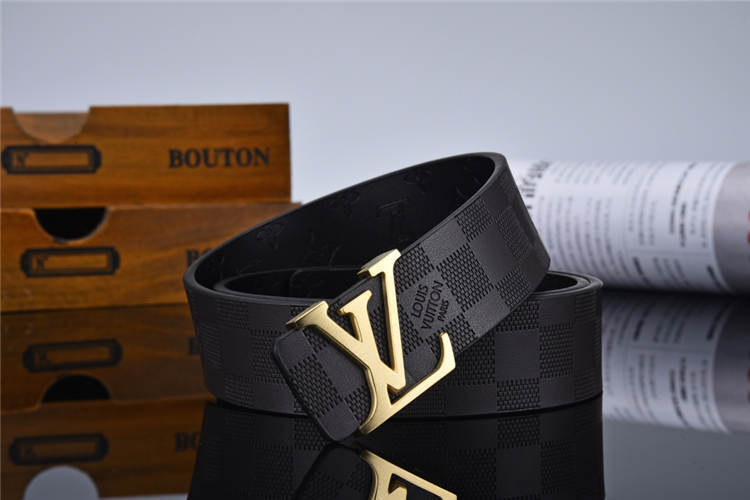 Black on Gold Checkered Belt